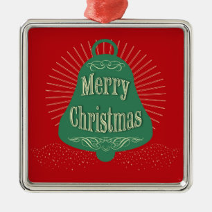 Ornamento De Metal Sino de Natal