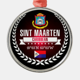 Ornamento De Metal Sint Maarten
