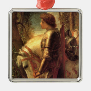 Ornamento De Metal Sir Galahad (por George Frederick Watts)
