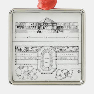 Ornamento De Metal Sistema de aquecimento para uma estufa, um