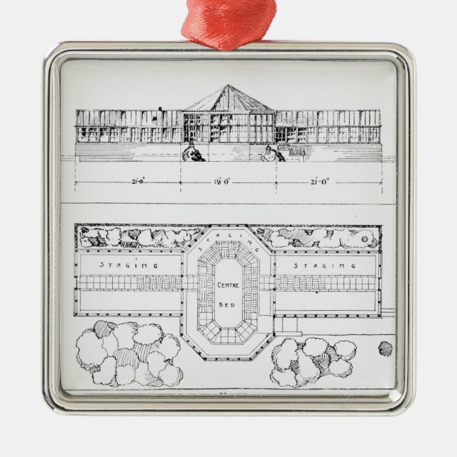 Ornamento De Metal Sistema de aquecimento para uma estufa, um (Frente)