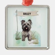 Skye Terrier Aquarela Cachorro Personalizado