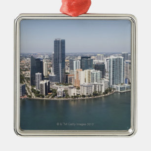 Ornamento De Metal Skyline de Miami