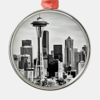 Ornamento De Metal Skyline de Seattle