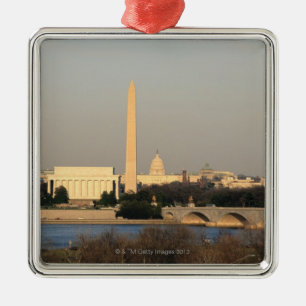 Ornamento De Metal Skyline do Washington DC