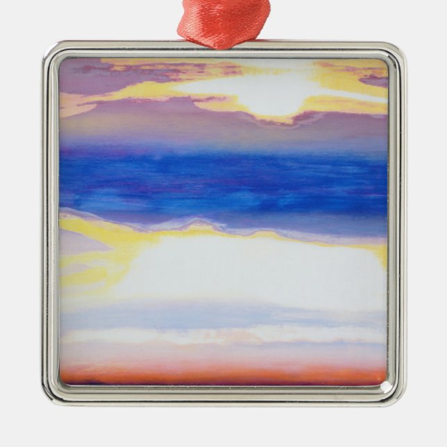 Ornamento De Metal Skyscape (Frente)