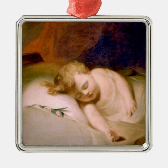 Ornamento De Metal Sleeping Son (por Thomas Sully) (Frente)