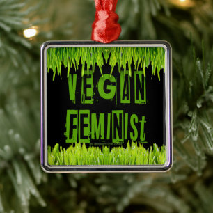 Ornamento De Metal SlipperyJoe's vegan feminista chamativa br