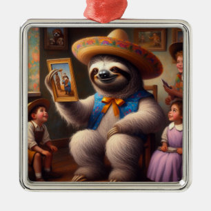 Ornamento De Metal Sloth Grandpa