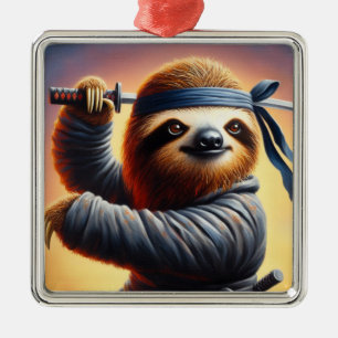 Ornamento De Metal Sloth Ninja