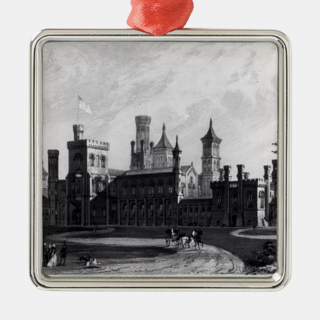 Ornamento De Metal Smithsonian Institution do oeste sul (Frente)