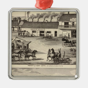 Ornamento De Metal Smyth, propriedades de Adams