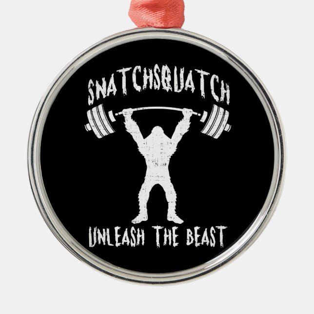 Ornamento De Metal Snatchsquatch, Cartoon Pé Grande, Besta, Giro Engr (Frente)