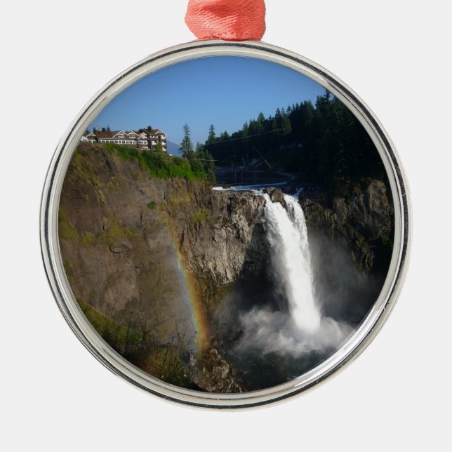 Ornamento De Metal Snoqualmie Falls Washington (Frente)