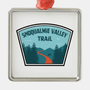 Ornamento De Metal Snoqualmie Valley Trail Washington