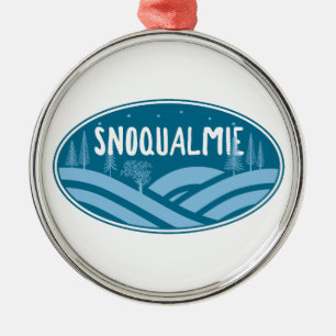 Ornamento De Metal Snoqualmie Washington Ao Ar Livre