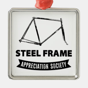 Ornamento De Metal Sociedade de Apreciação de Bicicletas com Quadro d
