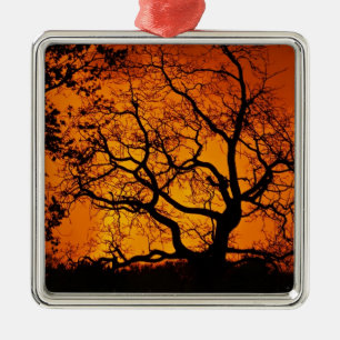 Ornamento De Metal Sol alaranjado