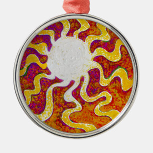 Ornamento De Metal Sol-Beams Sol Sol