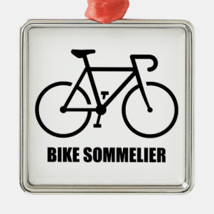 Ornamento De Metal Sommelier de Bicicleta