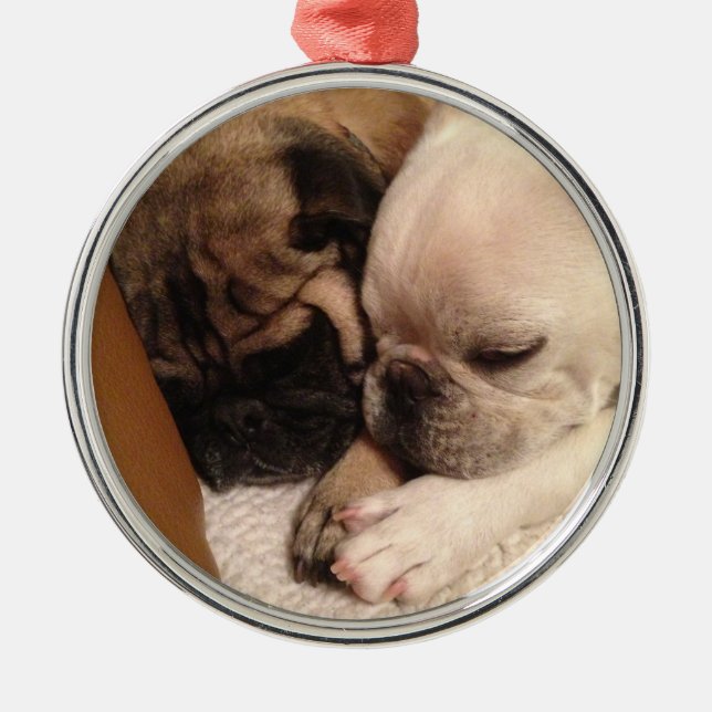 Ornamento De Metal Sonhos doces na Noite de Natal (Frente)