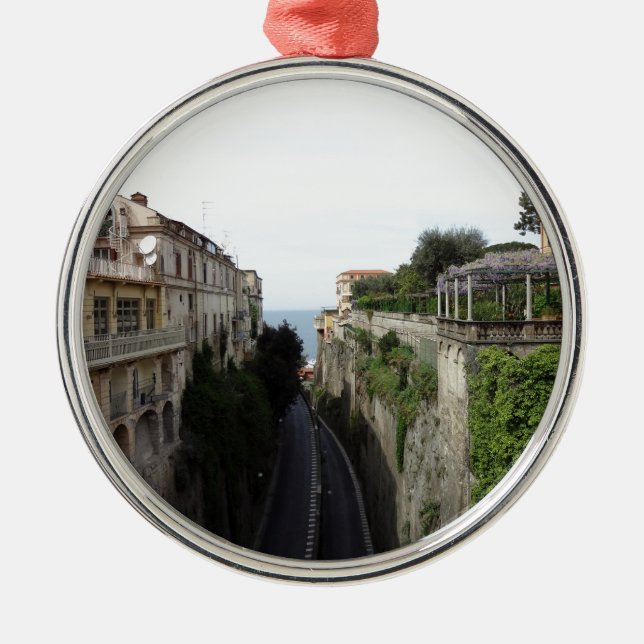 Ornamento De Metal Sorrento, Italia (Frente)
