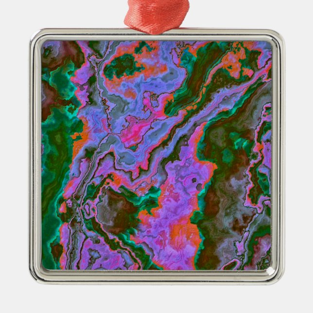 Ornamento De Metal Sour Marble (Frente)