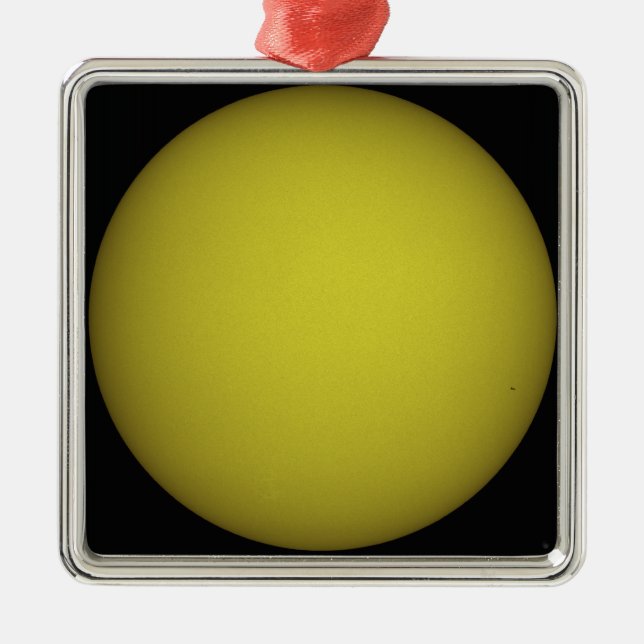 Ornamento De Metal Space Shuttle Atlantis é vista na silhueta (Frente)