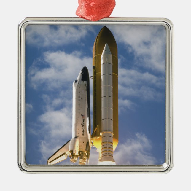 Ornamento De Metal Space Shuttle Atlantis tira 6 (Frente)