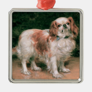 Ornamento De Metal Spaniel de rei Charles, 1907