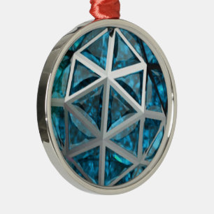 Ornamento De Metal Sphere Topaz Gemstone