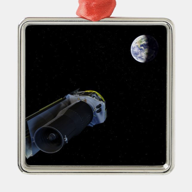 Ornamento De Metal Spitzer aponta sua antena de alto ganho (Frente)