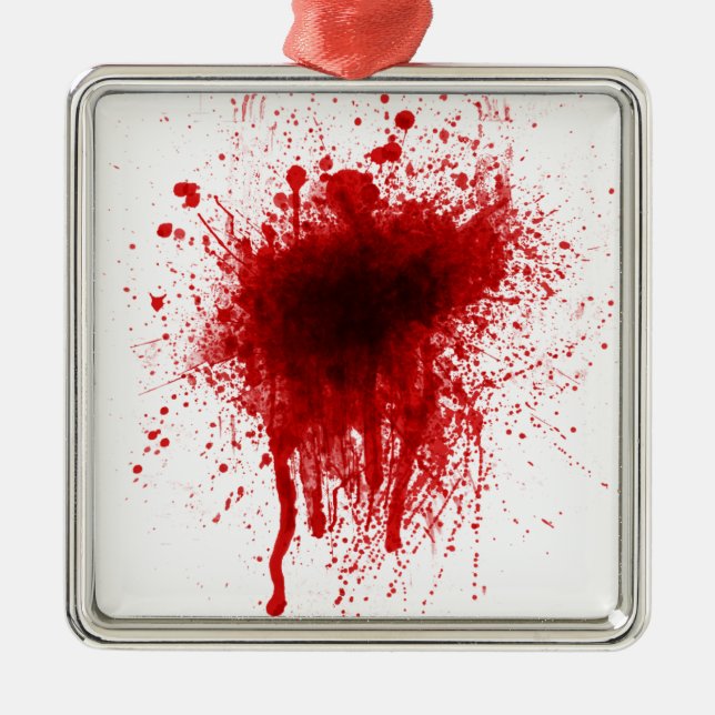Ornamento De Metal Splatter Realista (Frente)