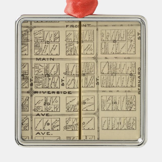 Ornamento De Metal Spokane (Frente)