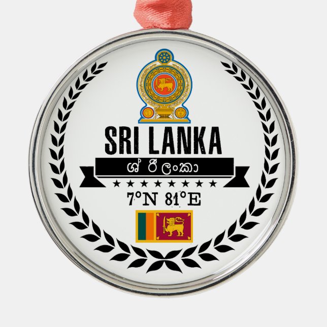 Ornamento De Metal Sri Lanka (Frente)