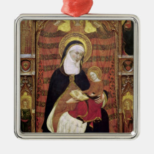 Ornamento De Metal St Anne e o Virgin
