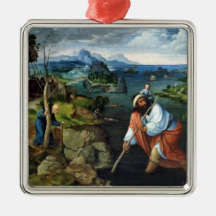Ornamento De Metal St Christopher