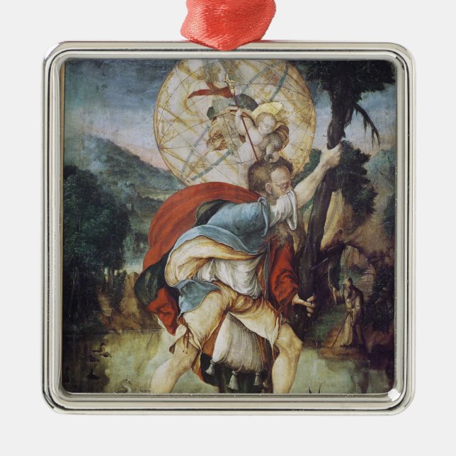 Ornamento De Metal St Christopher (Frente)