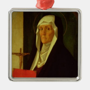 Ornamento De Metal St. Clare, c.1485-90 (tempera no painel)