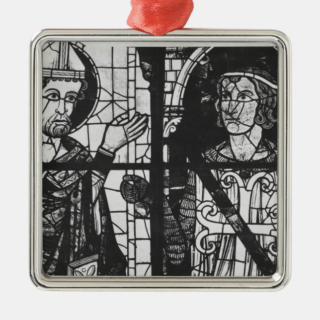 Ornamento De Metal St Denis que dá o oriflamme ao cavaleiro clemente (Frente)