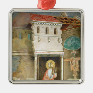 Ornamento De Metal St Francis que Praying na igreja de San