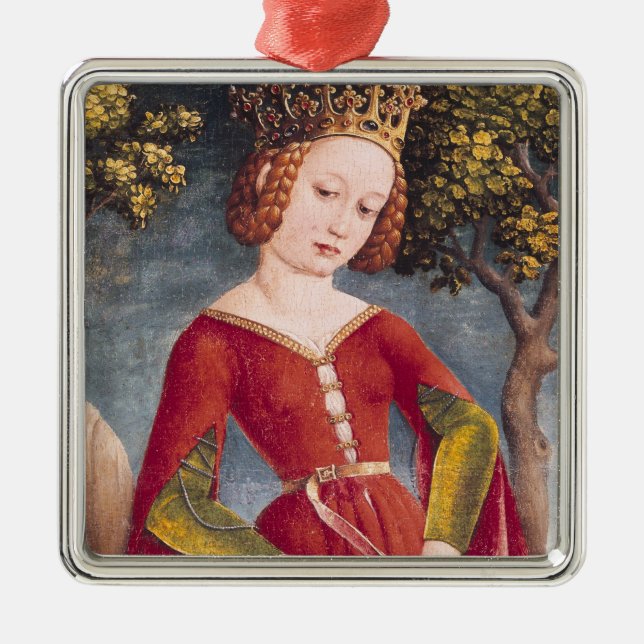 Ornamento De Metal St George e o dragão (Frente)