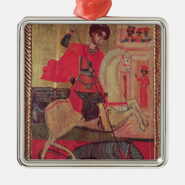 Ornamento De Metal St George e o dragão, 1667 (Frente)