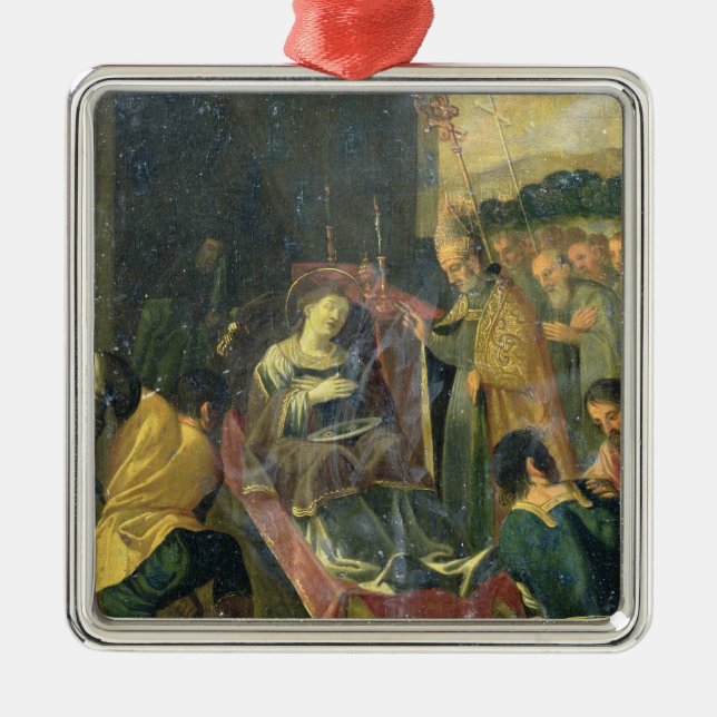 Ornamento De Metal St John o evangelista (Frente)