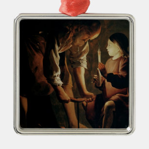 Ornamento De Metal St Joseph, carpinteiro