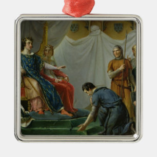 Ornamento De Metal St Louis Pardonning Mauclerc