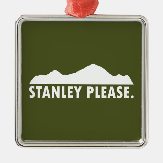 Ornamento De Metal Stanley Idaho, por favor (Frente)