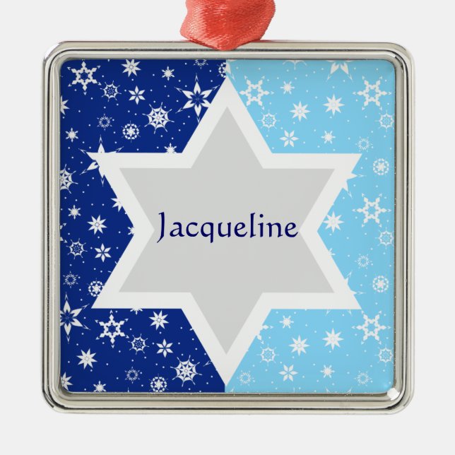 Ornamento De Metal Star Of David Ornament (Frente)