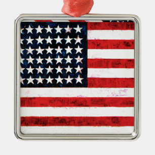 Ornamento De Metal Star Spangled Banner - Bandeira Americana