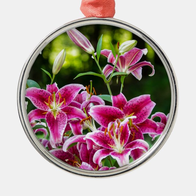 Ornamento De Metal Stargazer Lily (Frente)
